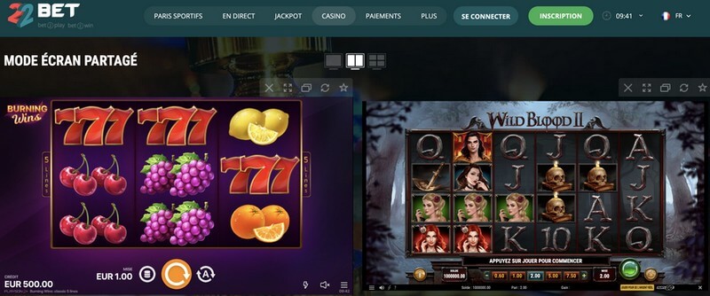 22bet casino gameplay
