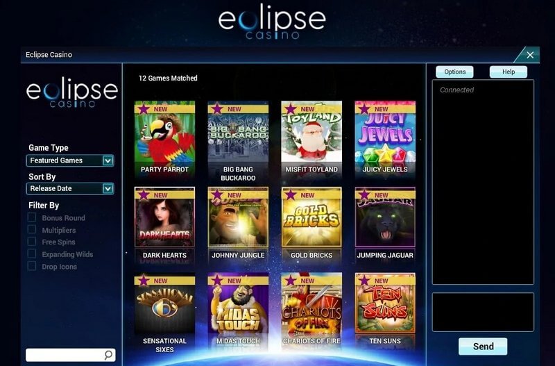 eclipse casino jeux