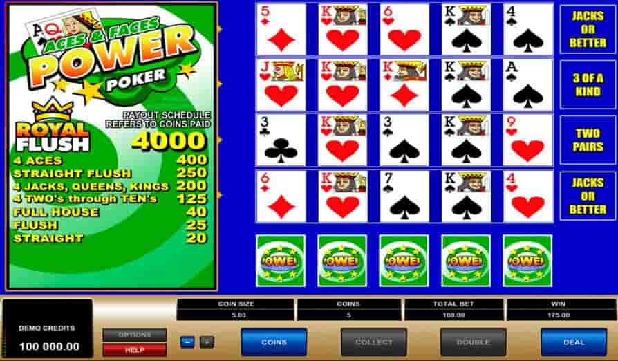 Aces & Faces Power Poker Screenshot 3