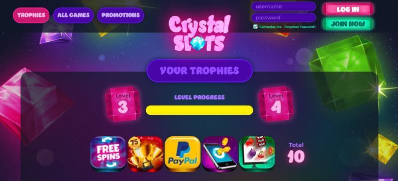 Crystal Casino Trophies