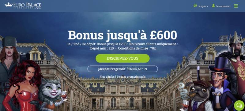 EuroPalace Casino Welcome Bonus