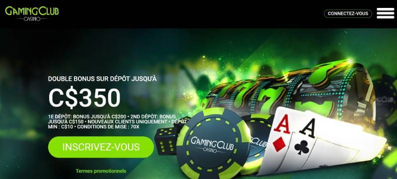 Gaming Club Casino Welcome Bonus