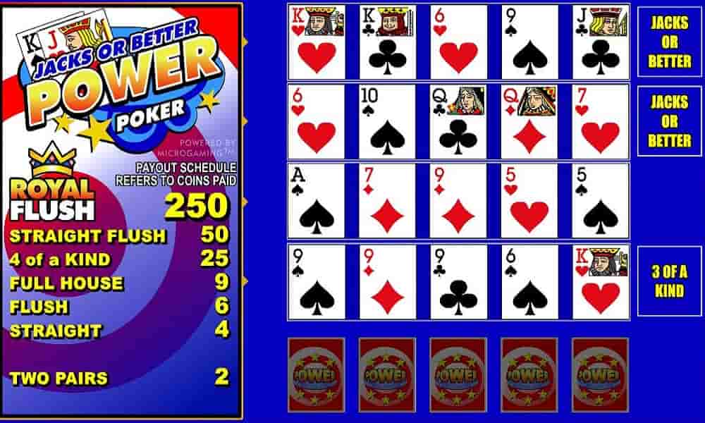 Jacks or Better Power Poker Screenshot 2
