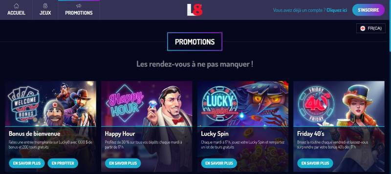 Lucky8 Casino Promotions