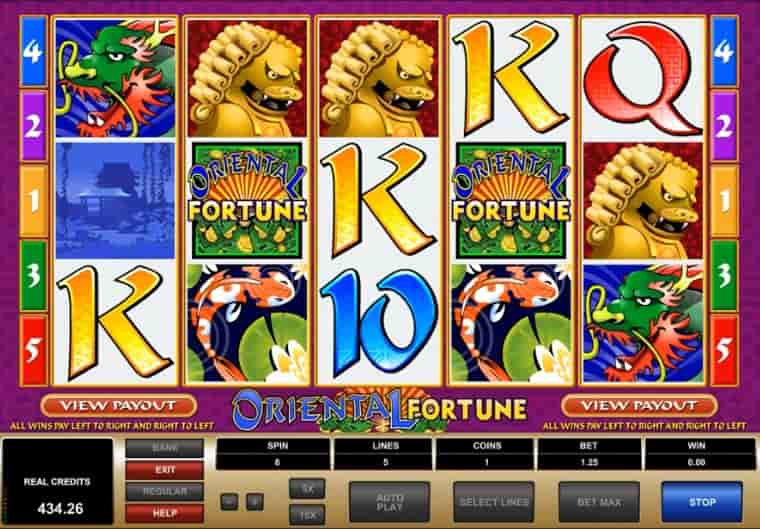 Oriental Fortune slot Screenshot 1