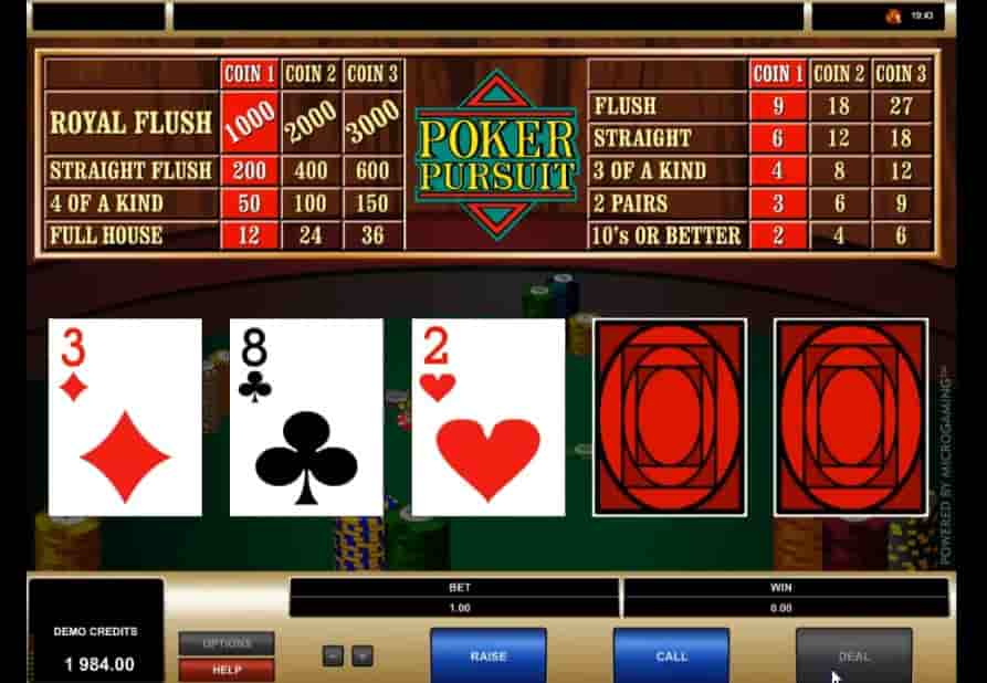 Poker Pursuit Screenshot 1