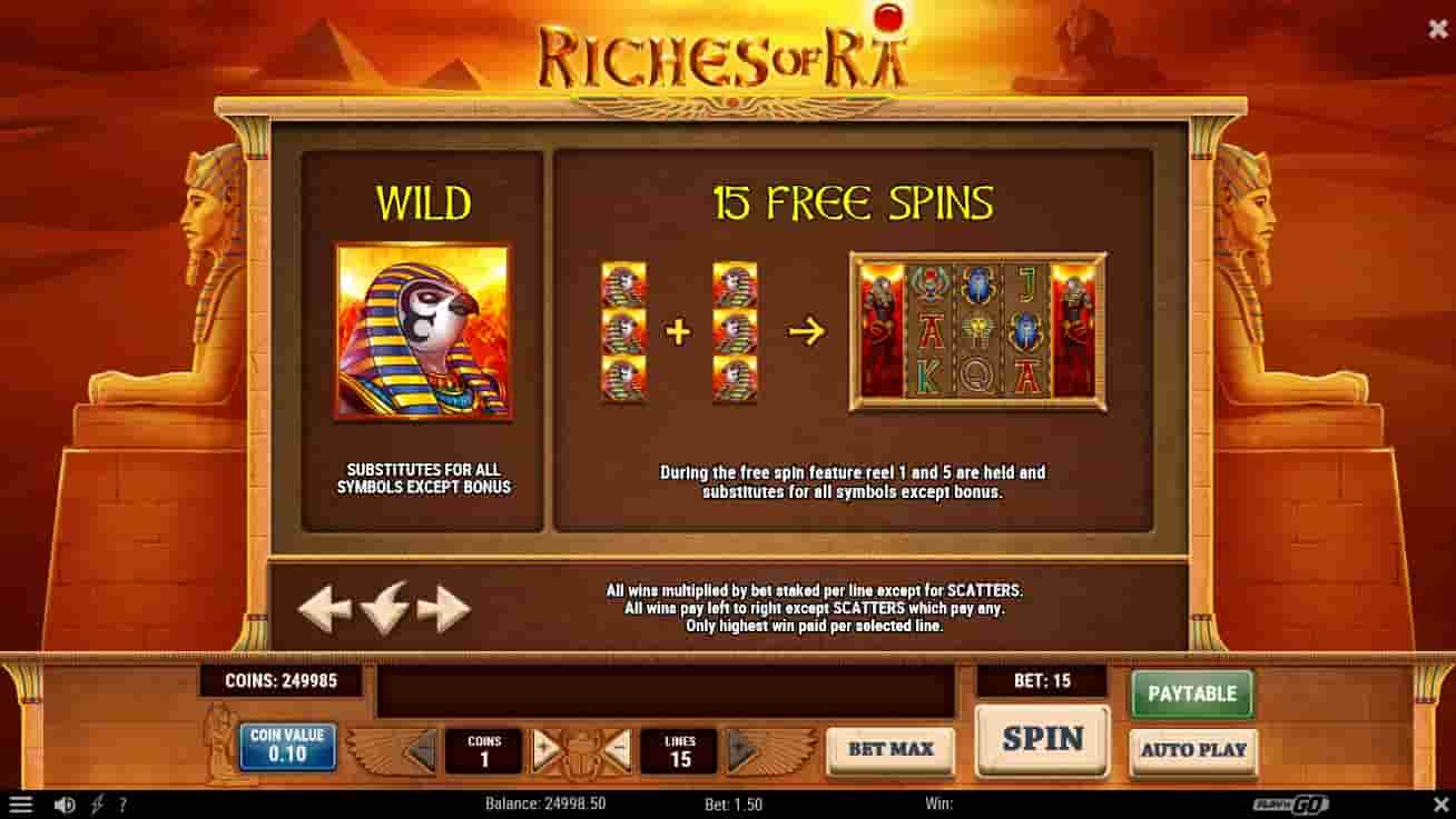 Riches Of Ra Screenshot 2