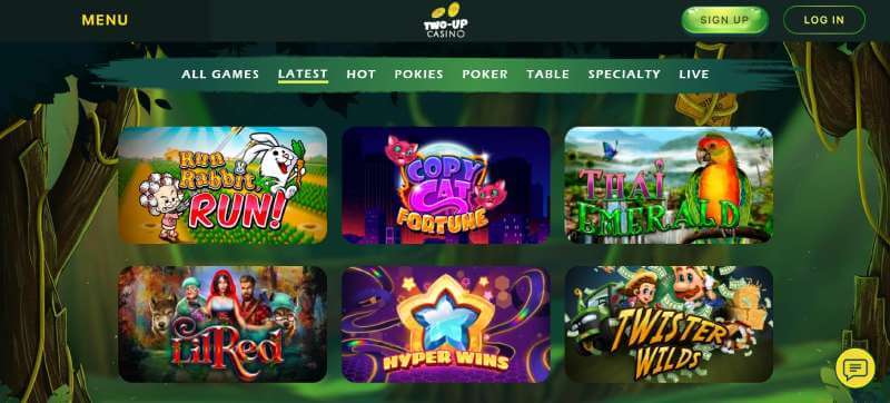 Two Up Casino Games